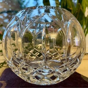 Vintage 24% Lead Crystal Bowl/Vase Made in Poland, 5” Wide